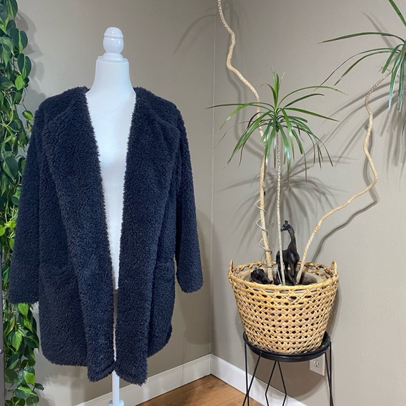 Democracy Jackets & Blazers - Nordstrom Democracy Faux Fur Open Front Jacket
